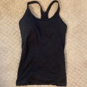 Lululemon black Ebb to street tank with built in bra. Worn a couple of times